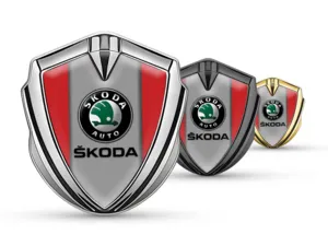 Skoda 3d Emblema Insignia Diseño Pro Acero Inoxidable 3D